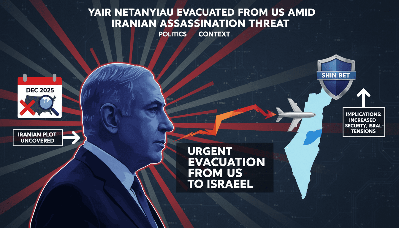 Yair Netanyahu Evacuated from US Amid Iranian Assassination Threat