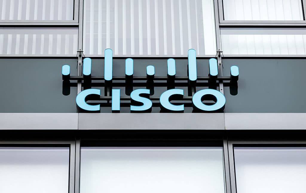 Cisco headquarters with a focus on AI and workforce changes.