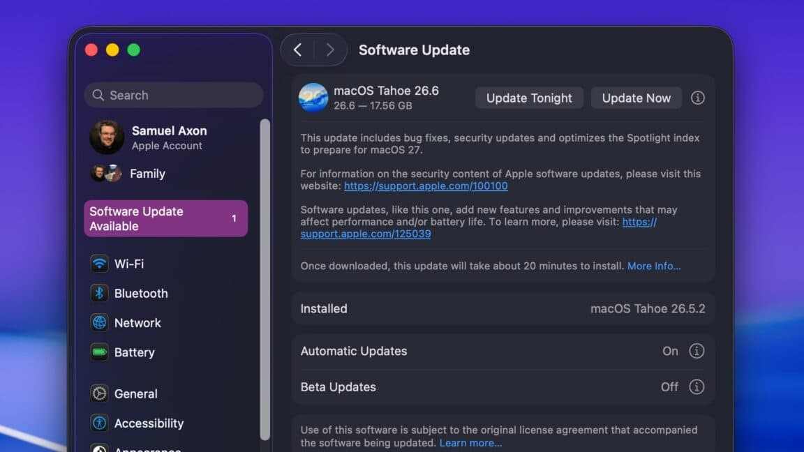 Apple releases iOS 26.6 and macOS 26.6 with critical security updates