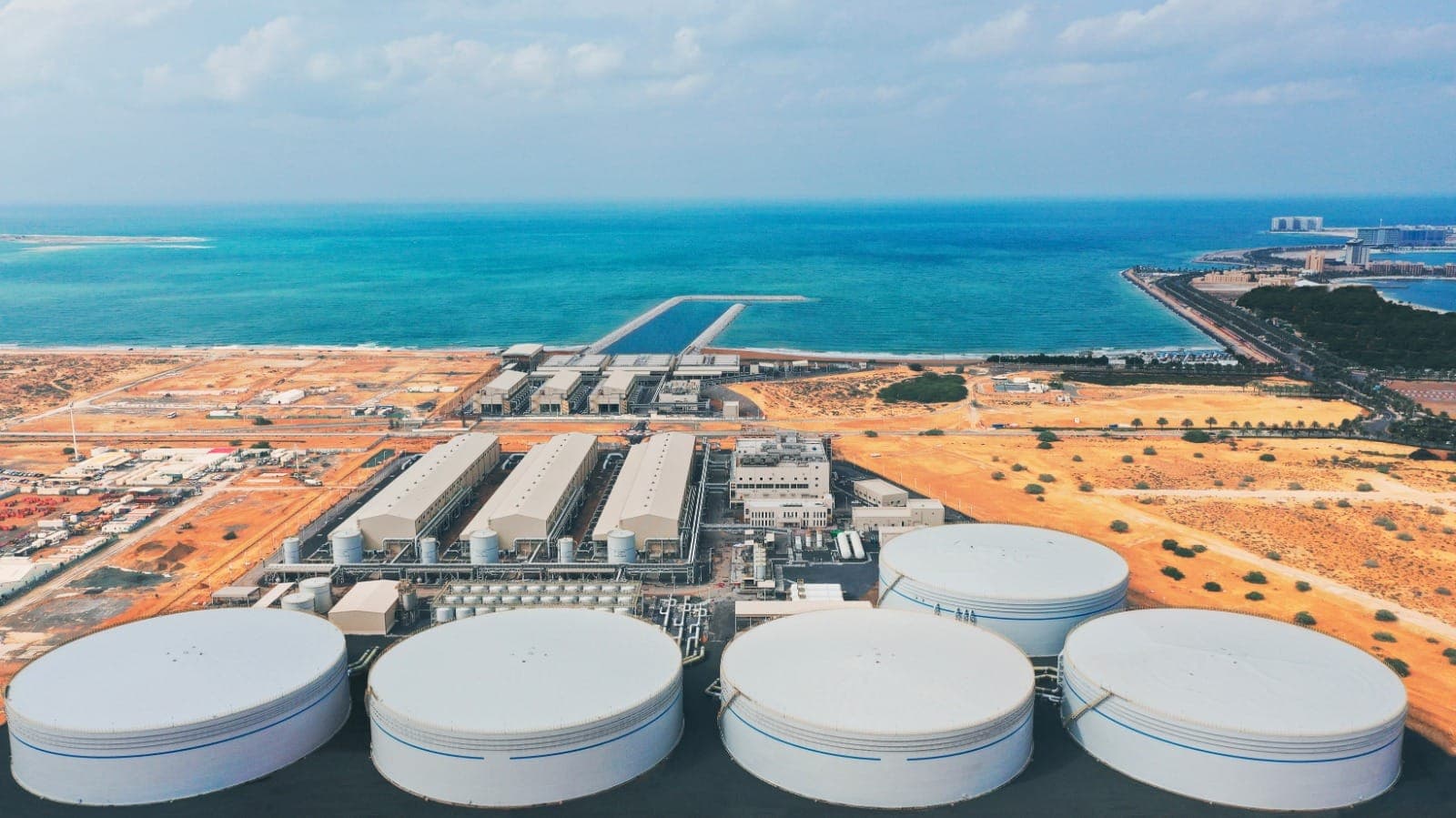 Desalination plant in the UAE under construction