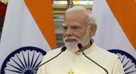 Indian Prime Minister Narendra Modi during a diplomatic visit.