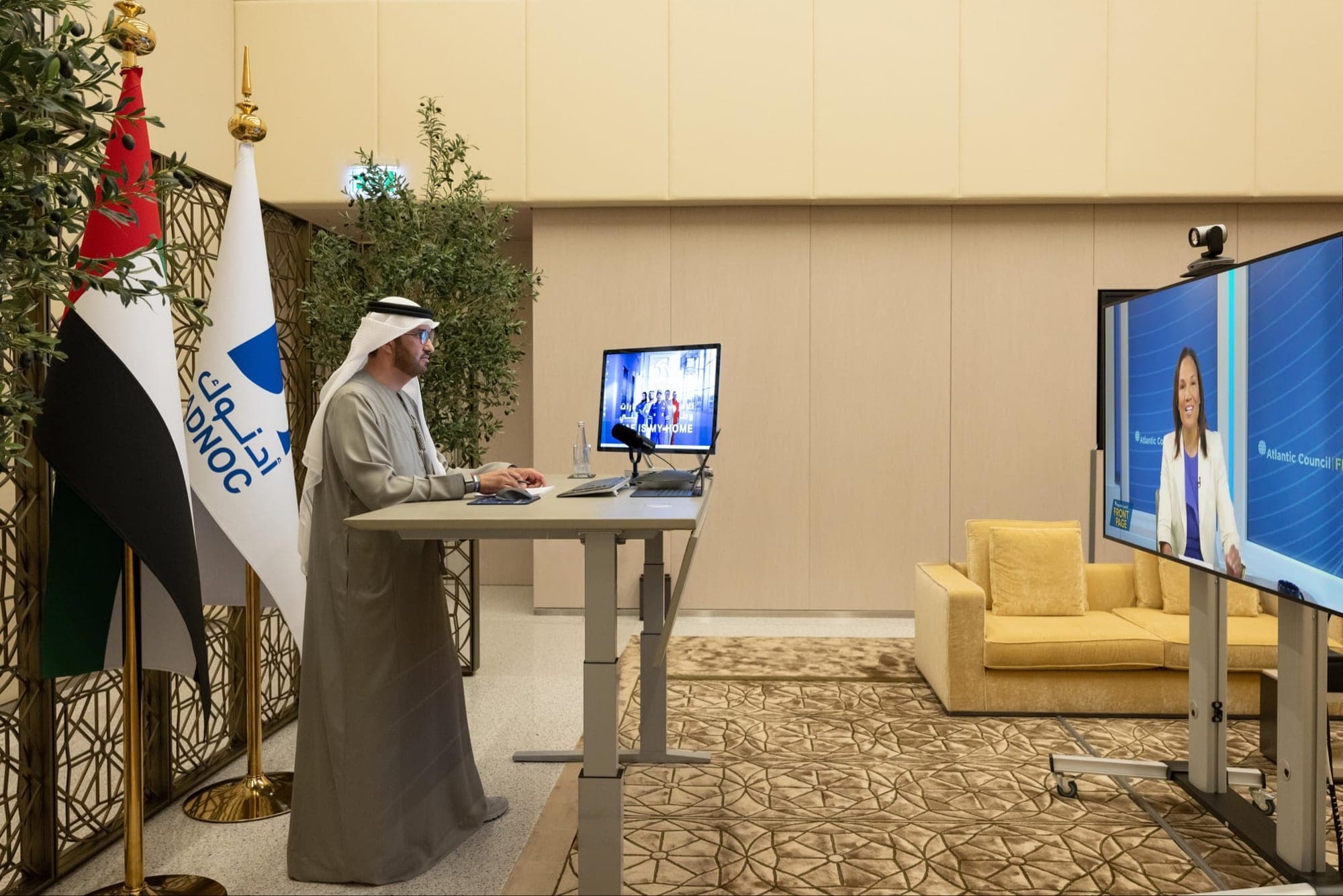 ADNOC pipeline construction progress visual representation