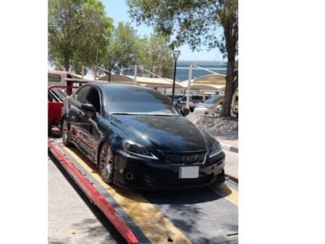 Dubai Police vehicle impoundment for reckless driving violations
