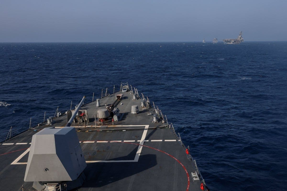 U.S. naval blockade impacting Iranian trade routes