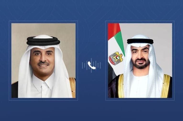 Leaders of UAE and Saudi Arabia engage in diplomatic talks with Qatar's Emir.