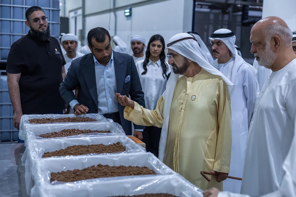 Sheikh Mohammed bin Rashid Al Maktoum visits world's largest dates factory in Dubai