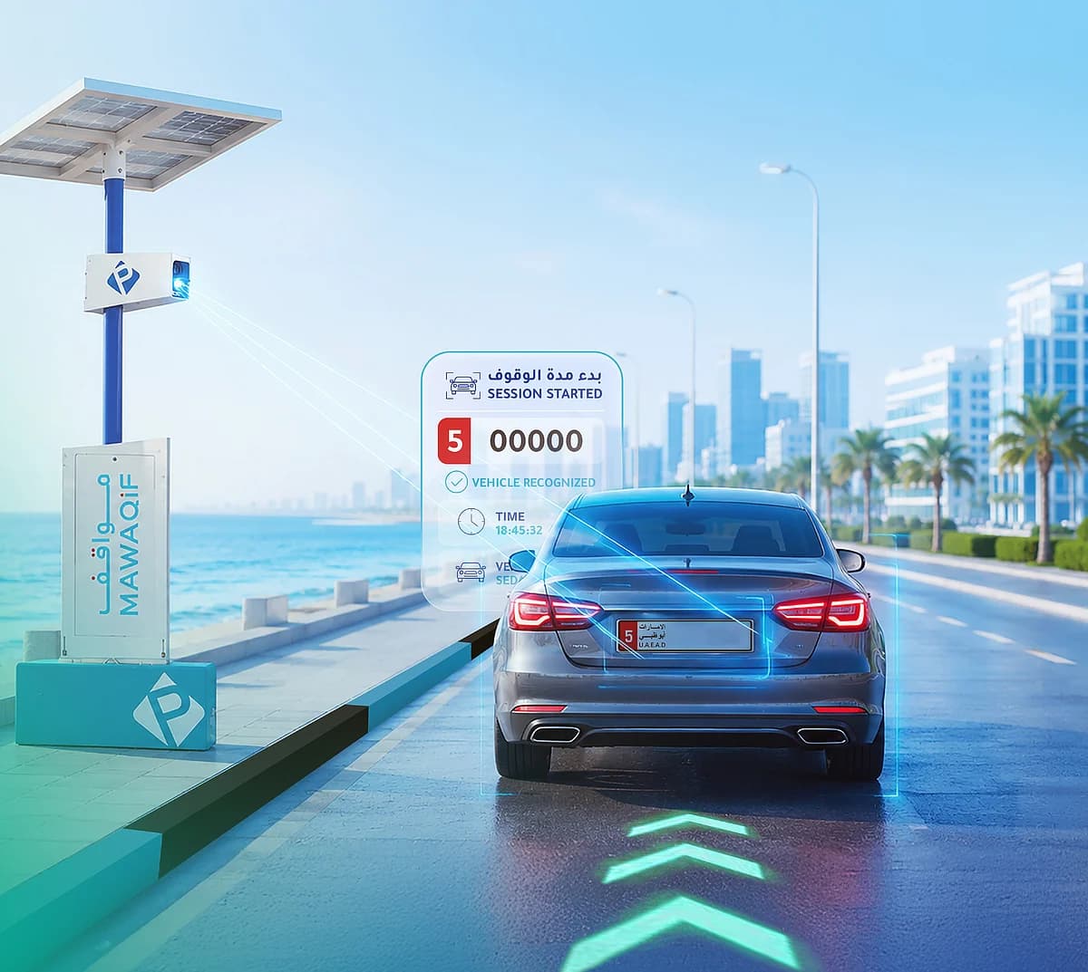 AI-powered smart parking system in Abu Dhabi