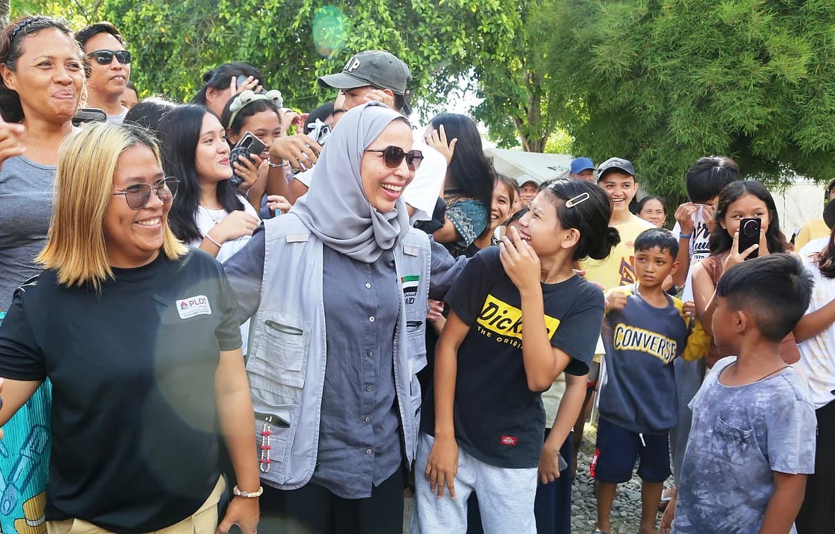 UAE aid distribution for earthquake victims in the Philippines