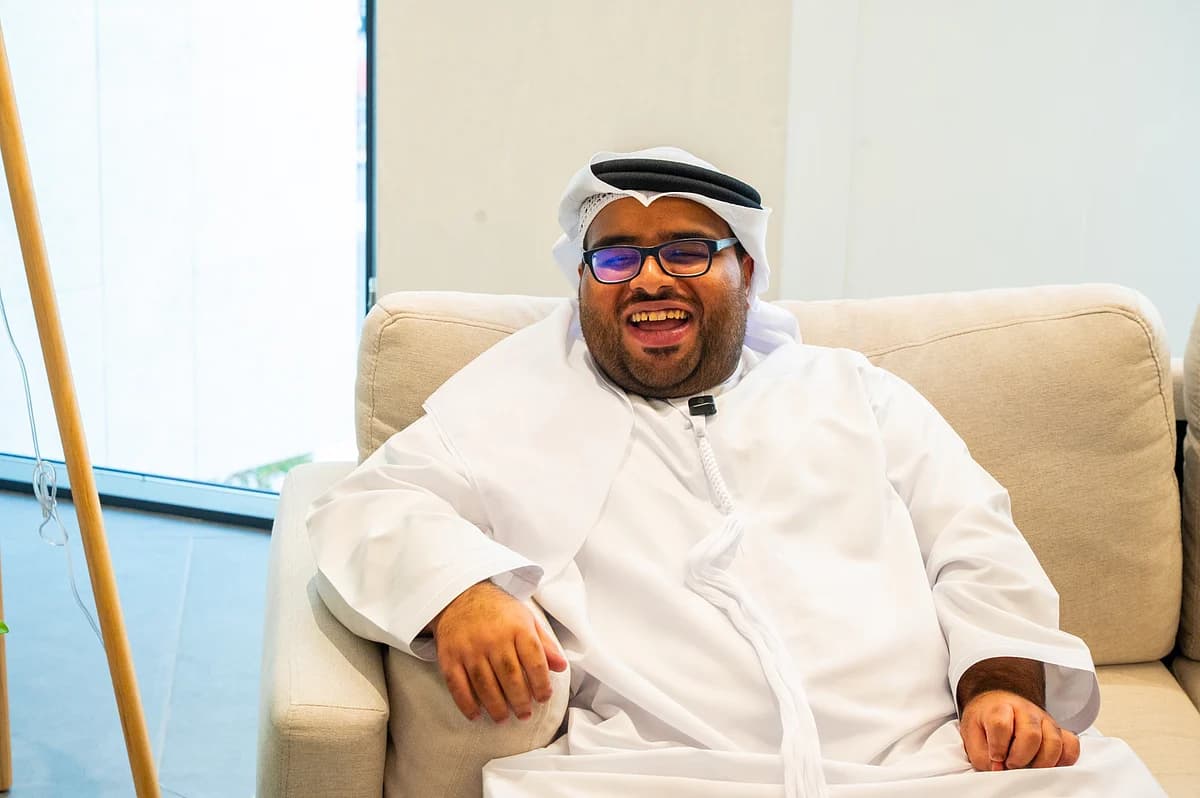 Hamad Al Balushi on the inaugural Etihad Rail journey from Fujairah to Abu Dhabi.