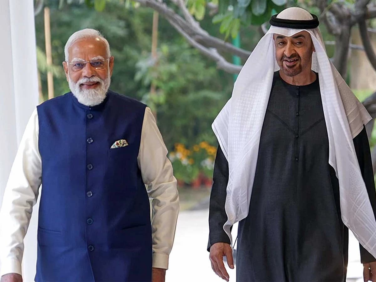 UAE President Sheikh Mohamed bin Zayed Al Nahyan and Indian Prime Minister Narendra Modi discussing bilateral ties over a phone call.