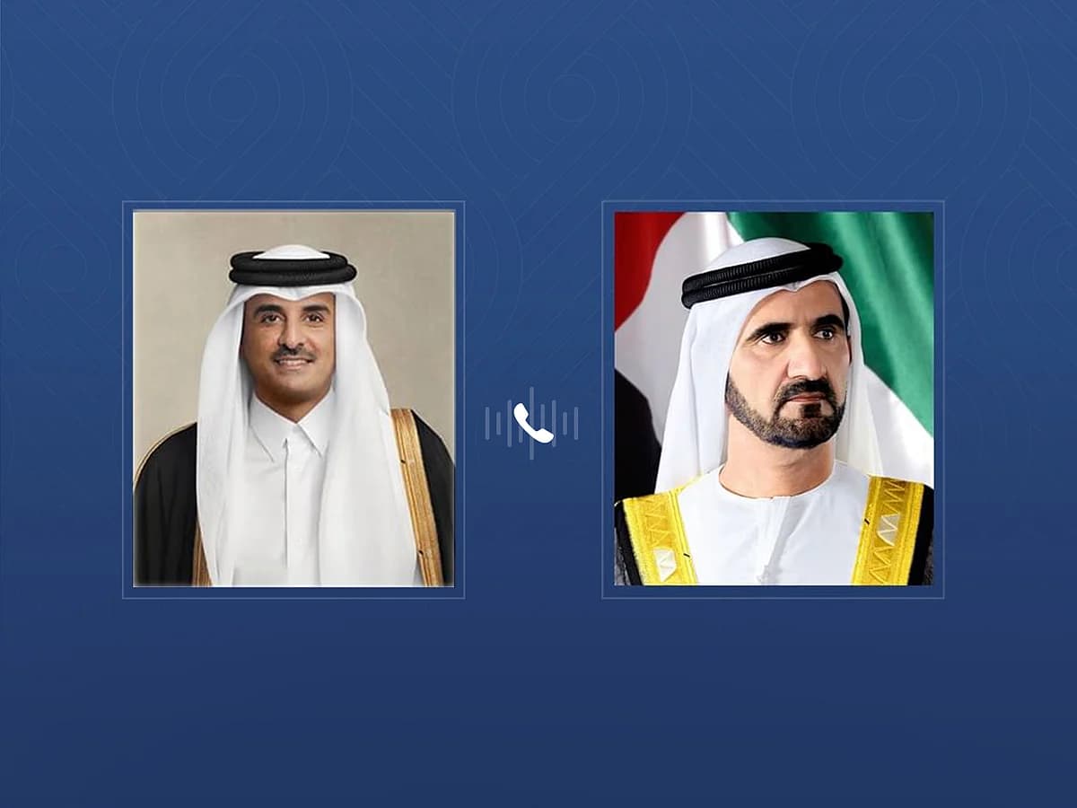 Sheikh Mohammed Receives Condolences from Qatar Emir Following Sheikh Ahmed's Death