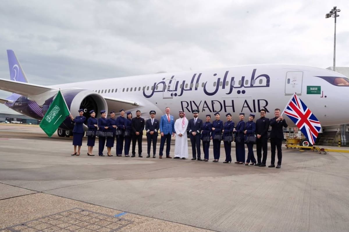 Riyadh Air Boeing 787 Dreamliner at London Heathrow Airport