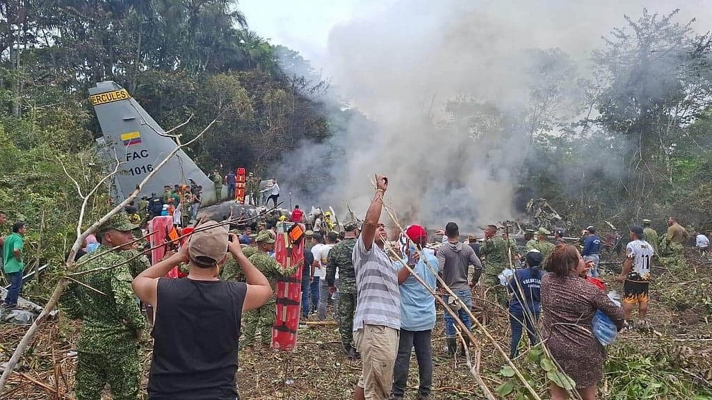 Colombian Air Force C-130 crash kills 66 soldiers in Putumayo Province
