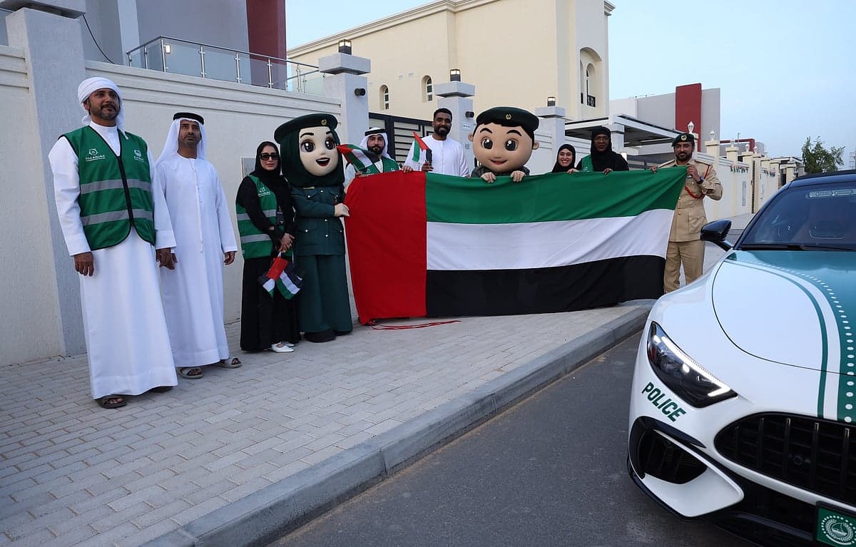 Dubai Police Launches 'Proud of UAE' Campaign in Residential Areas to Promote National Unity