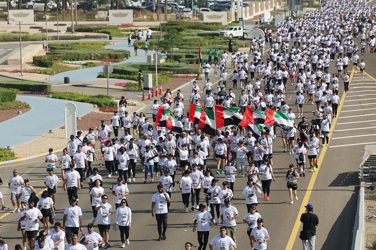 Over 25,000 Participants Join 'Your Nation Is Fortified' Race in Abu Dhabi
