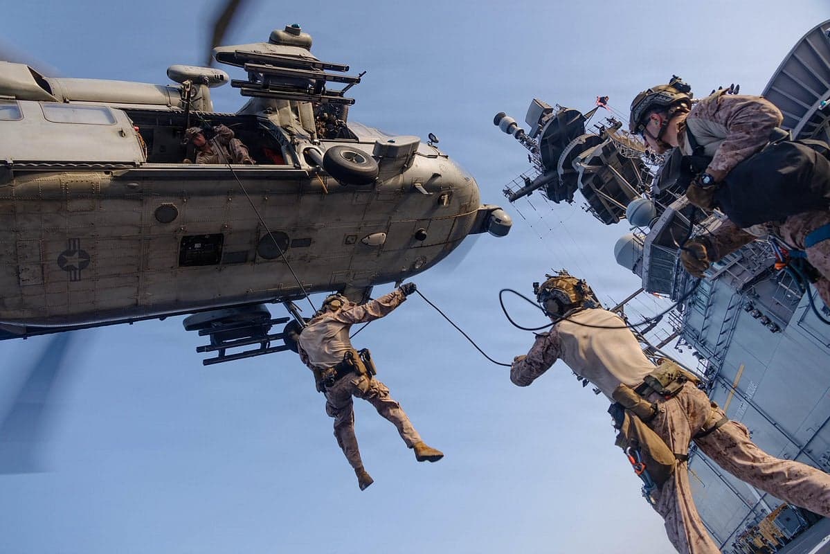 U.S. naval forces in the Strait of Hormuz amidst rising tensions