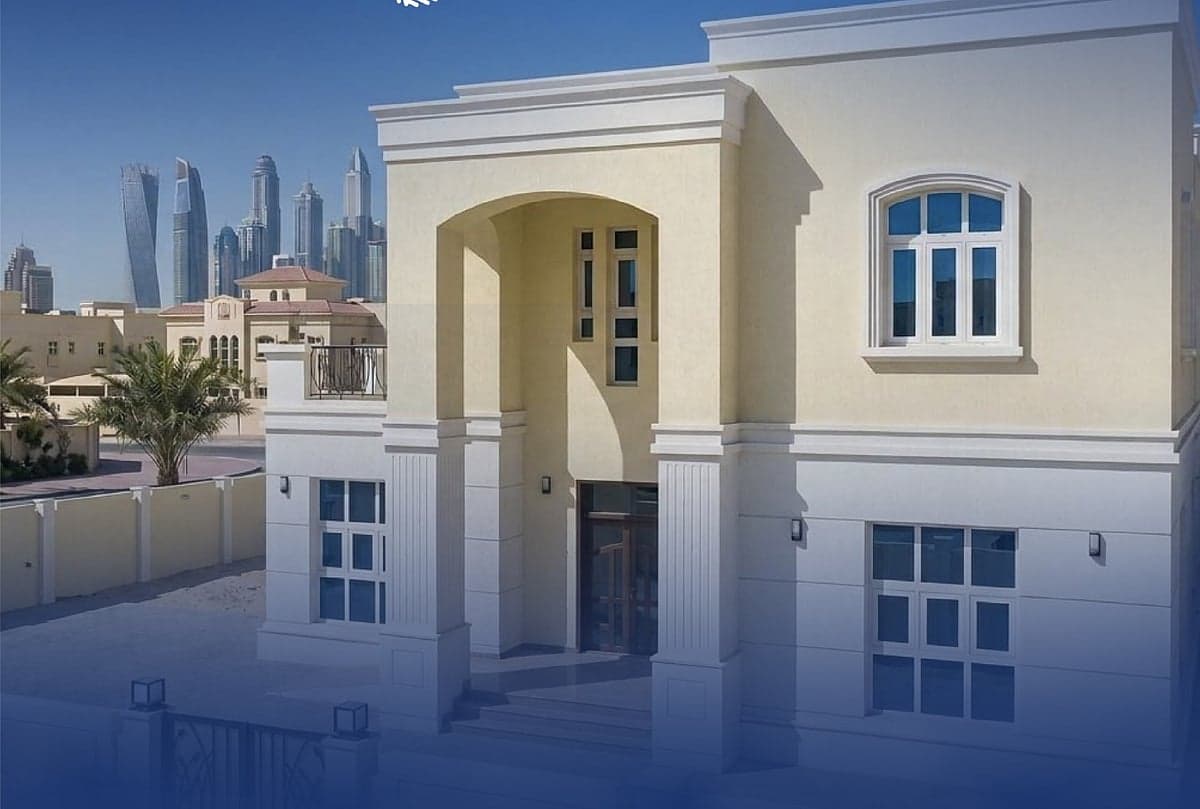 Emirati family discussing plans for their new home construction.