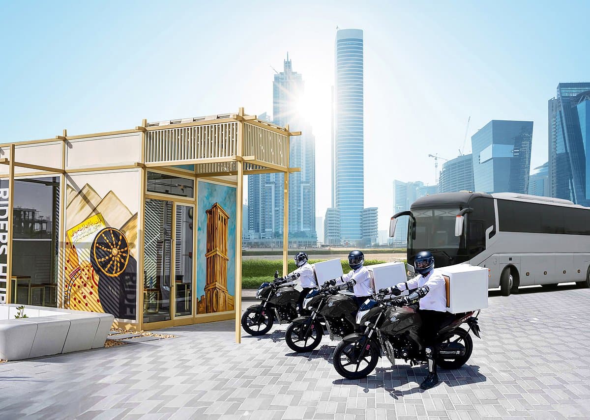 Air-conditioned rest station for delivery workers in the UAE