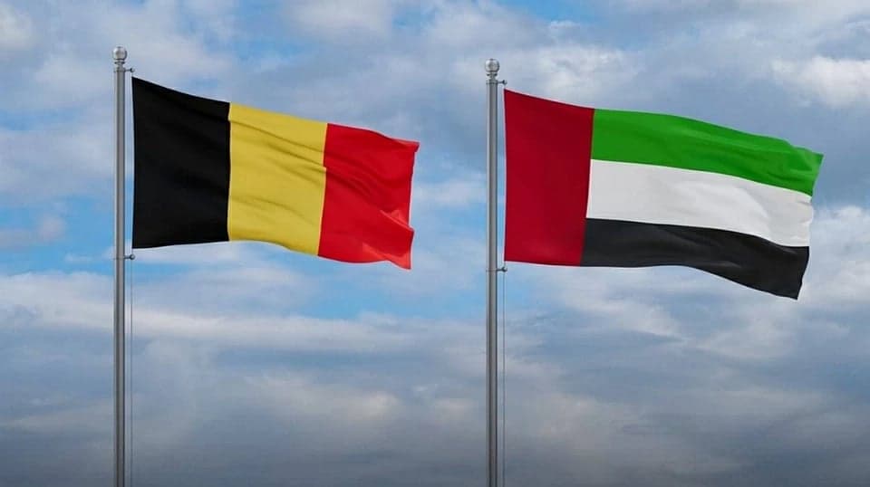 UAE and Belgium flags symbolizing extradition and cooperation against crime