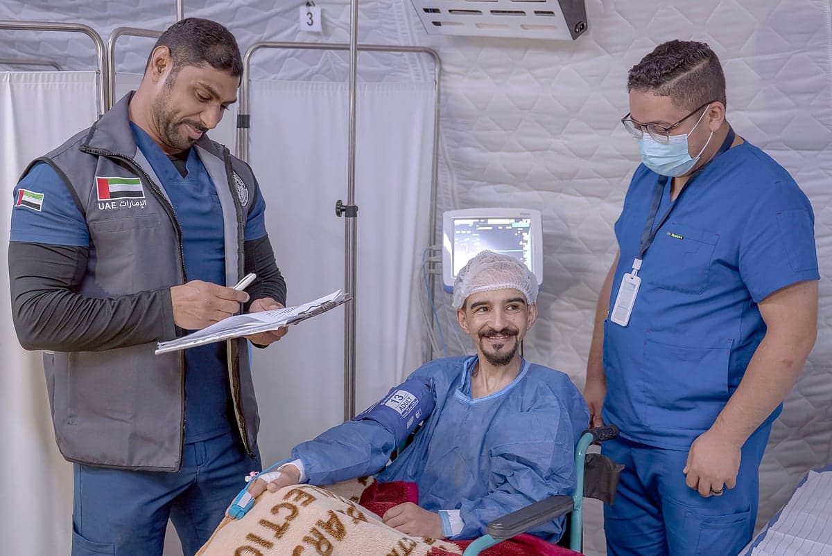 UAE Floating Hospital providing medical care to Gaza patients