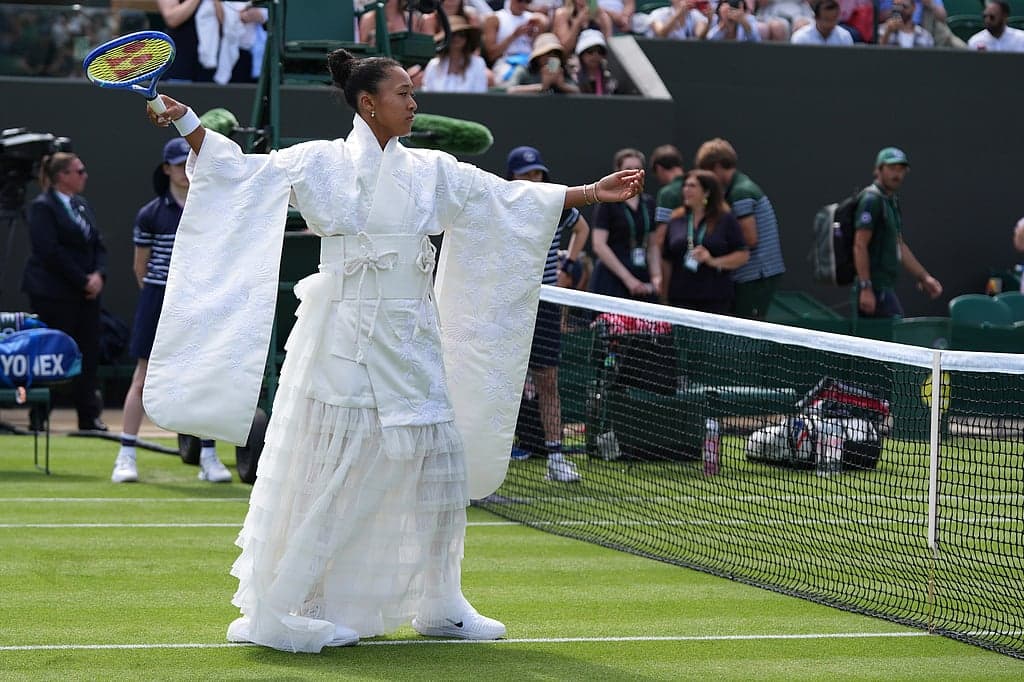 Naomi Osaka challenges Wimbledon's dress code with kimono-inspired outfit