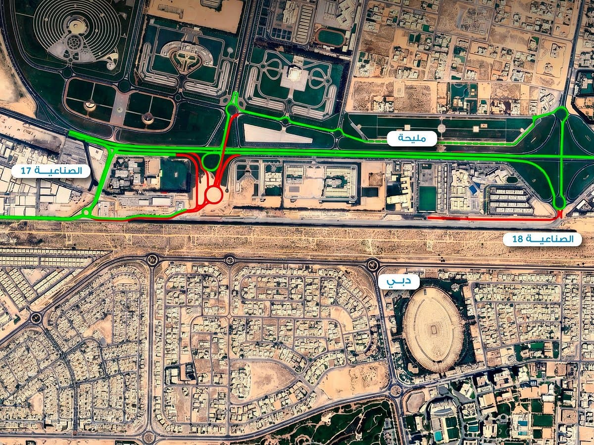 Sharjah implements traffic diversion for Etihad Rail project