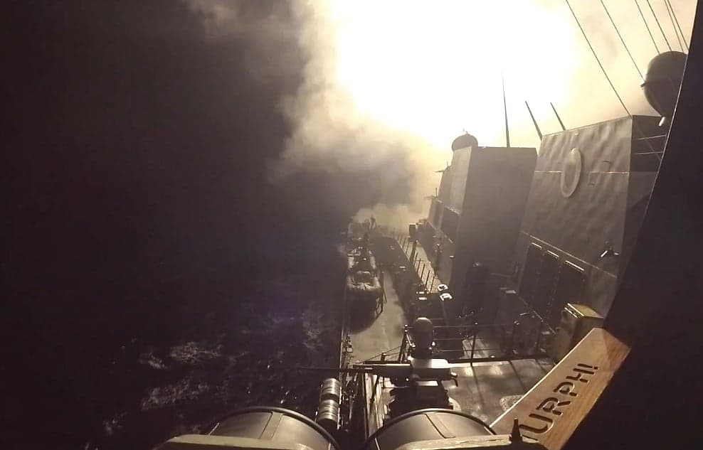US and Iran military conflict escalation graphic