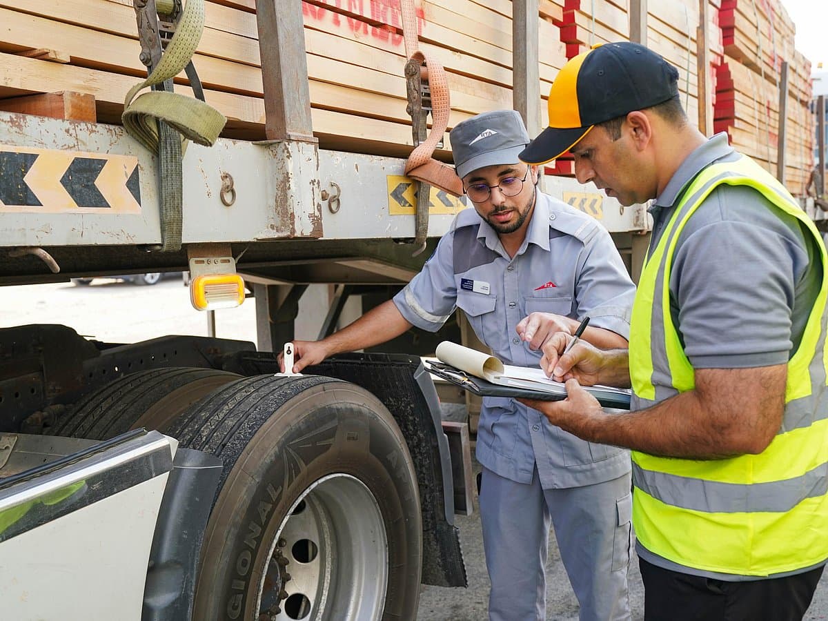 Dubai truck safety campaign vehicle inspection event