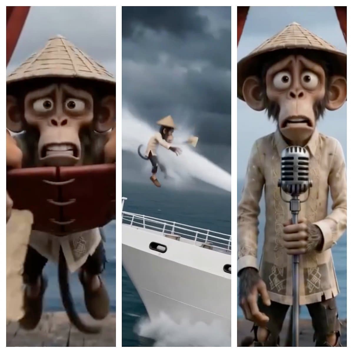 Protest against Chinese media video depicting Filipinos as monkeys