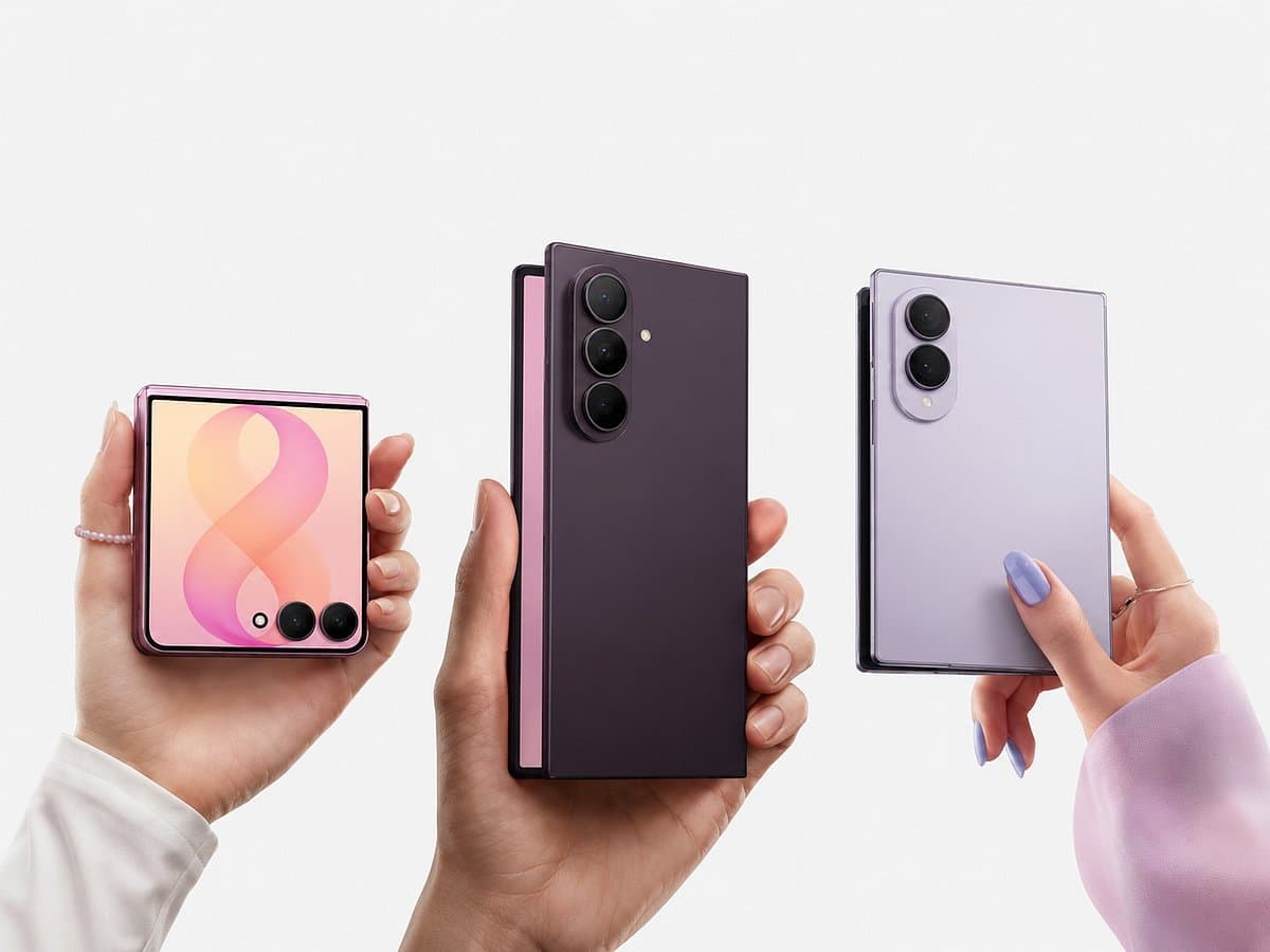 Samsung Galaxy Z Fold8 and Flip8 showcased at the Unpacked event in London.