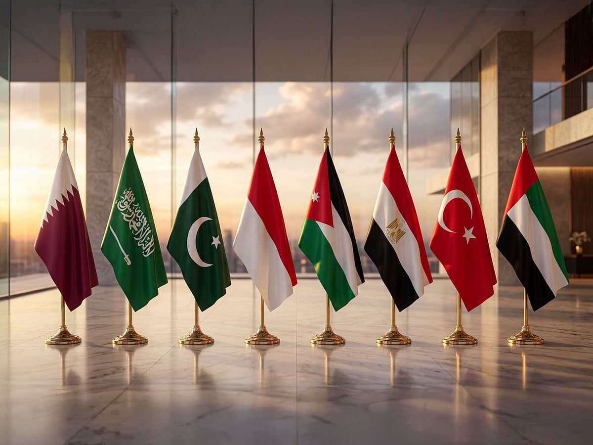 Foreign ministers from Arab and Islamic nations issue a statement on Al Aqsa Mosque.