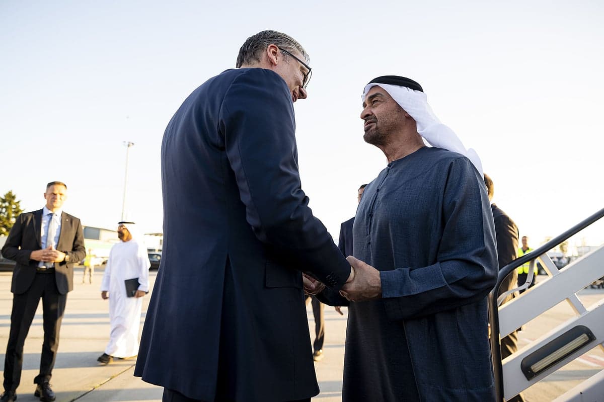 UAE President Sheikh Mohamed bin Zayed Al Nahyan in Serbia
