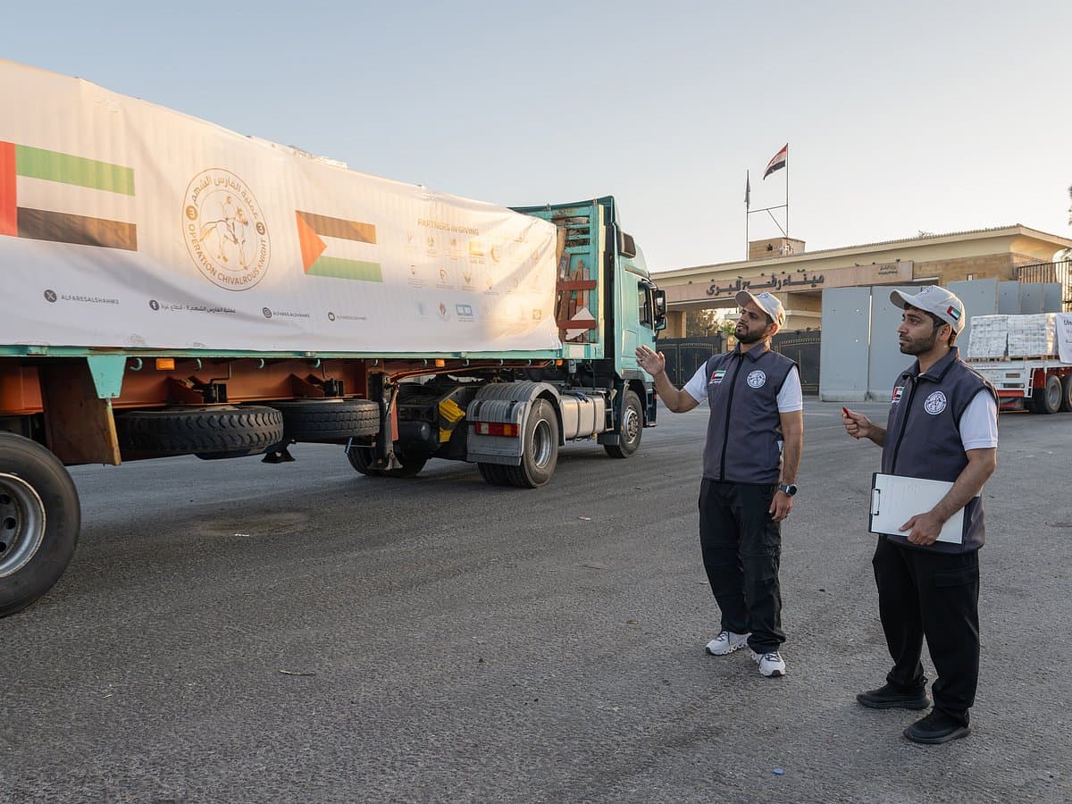 UAE Delivers 1,056 Tonnes of Humanitarian Aid to Gaza