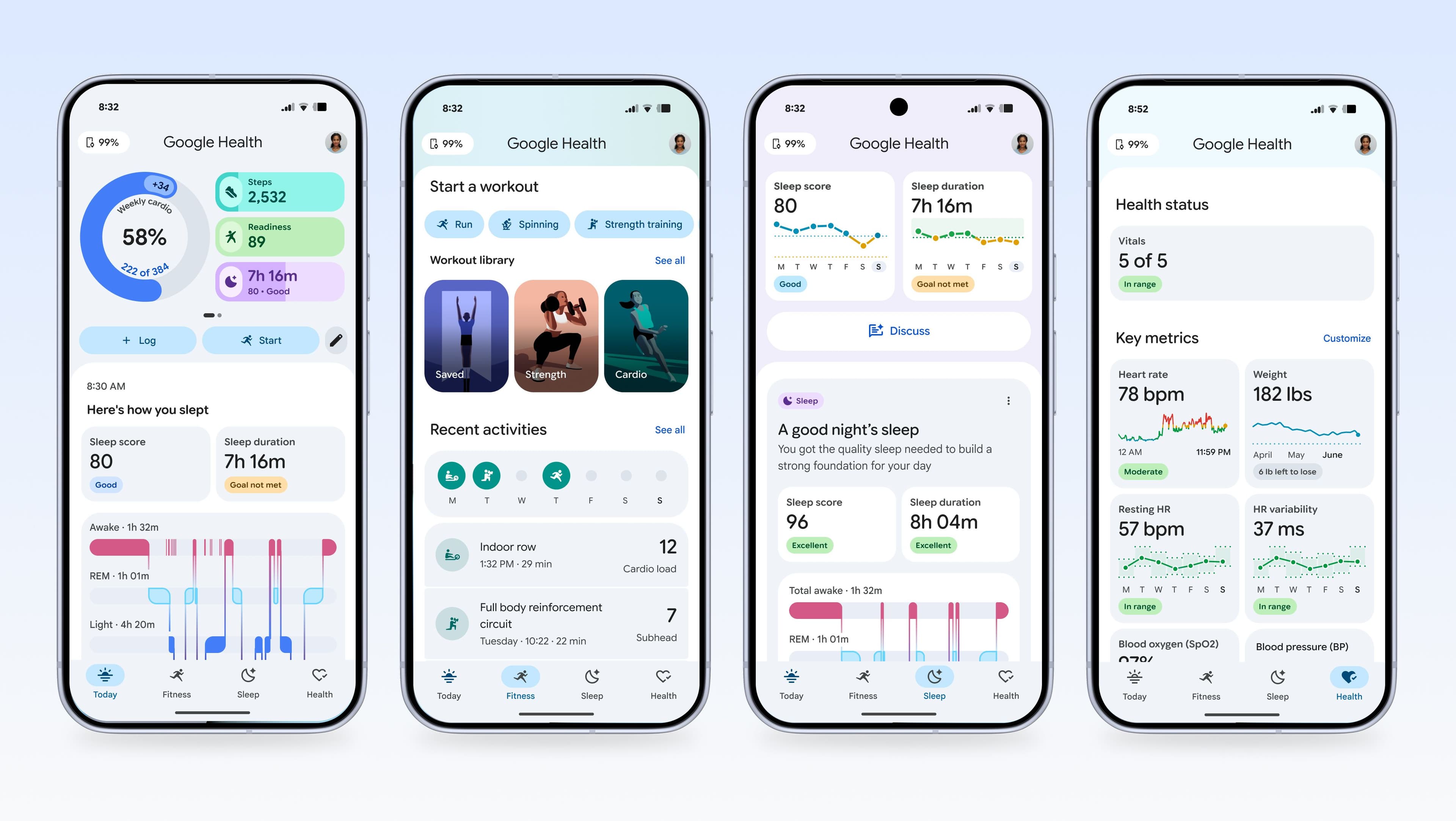 Google Health app and Fitbit Air wearable device announcement