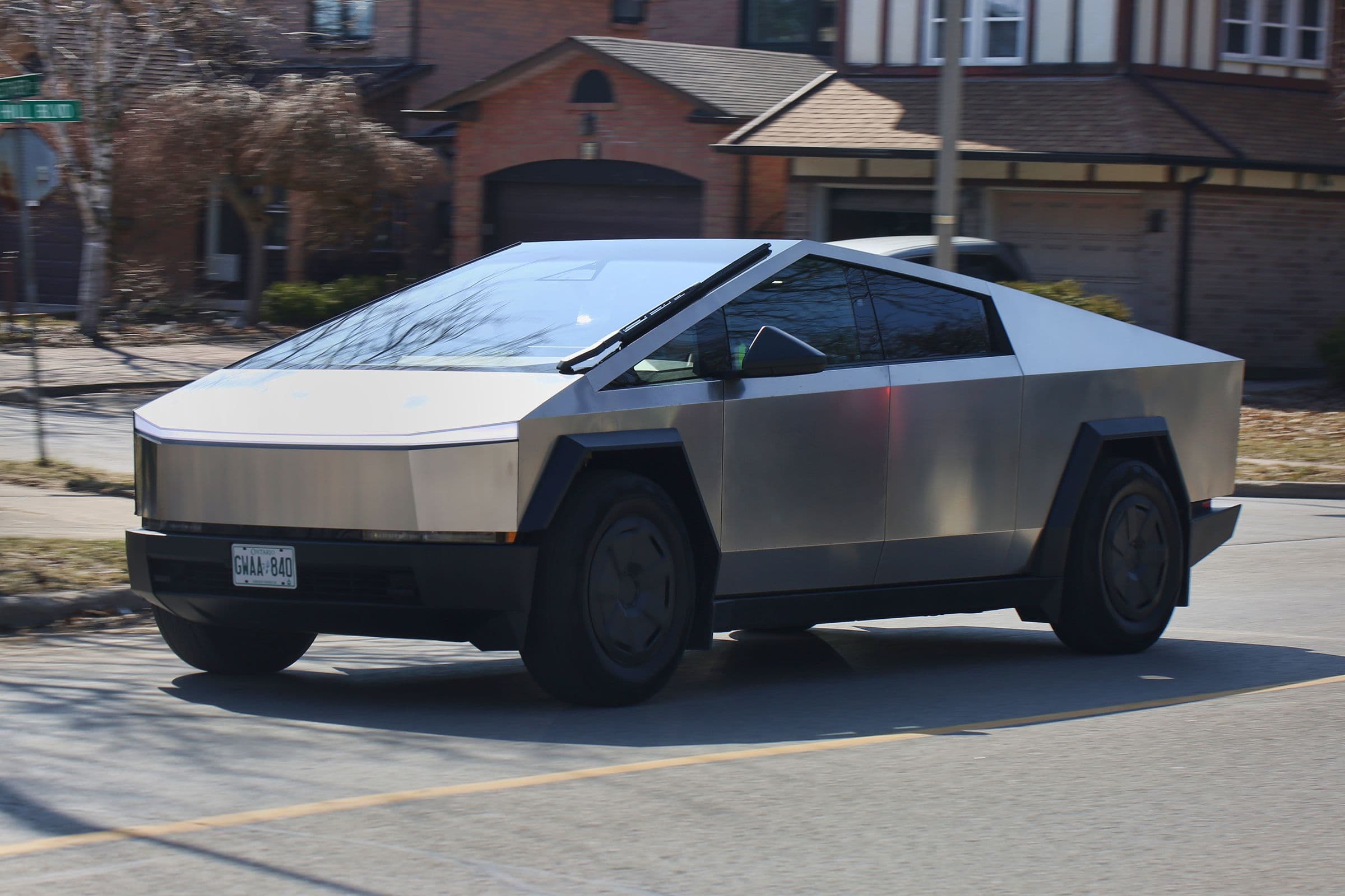 Tesla Cybertruck Long Range model with a recall notice