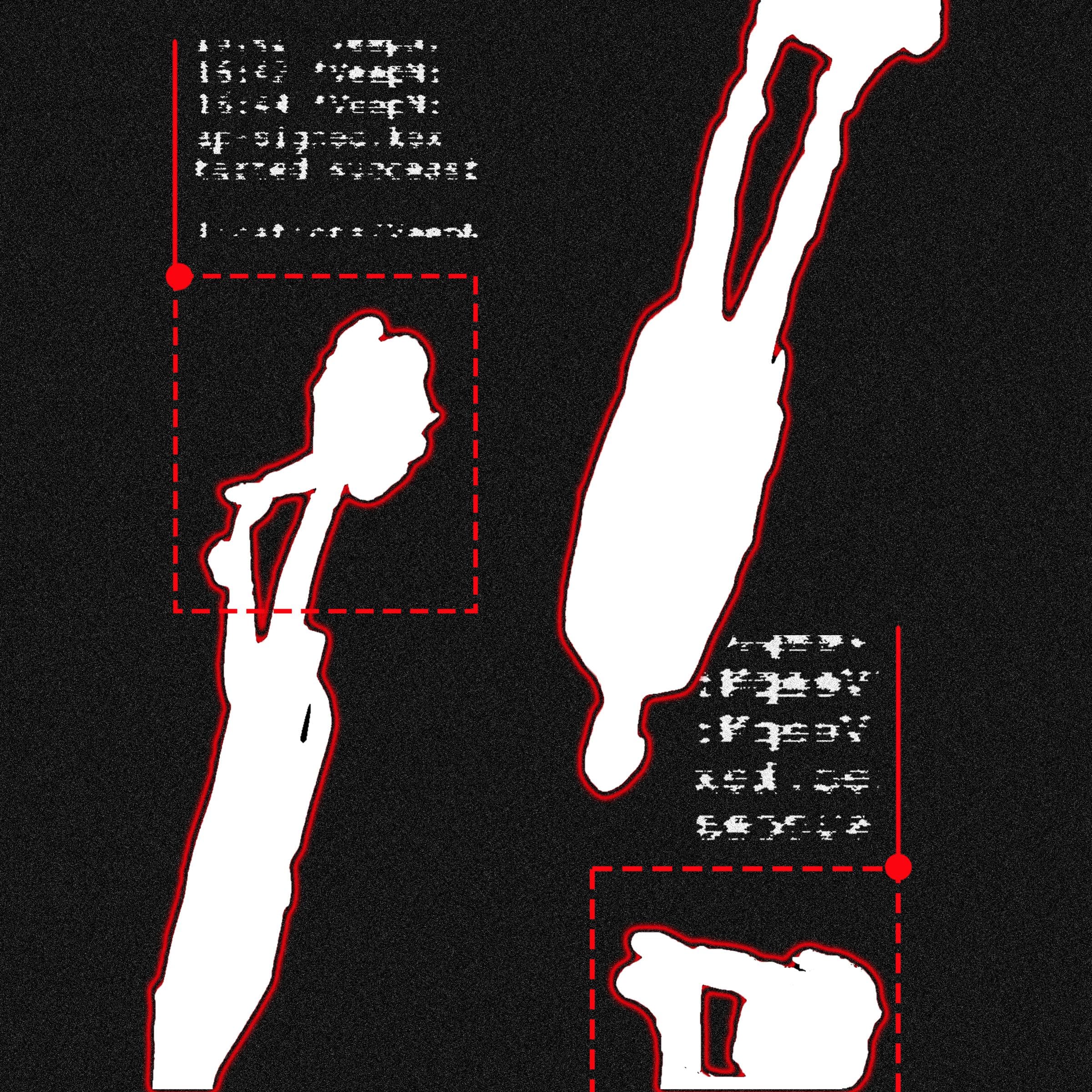 Illustration of Meta's AI app with facial recognition technology concept.