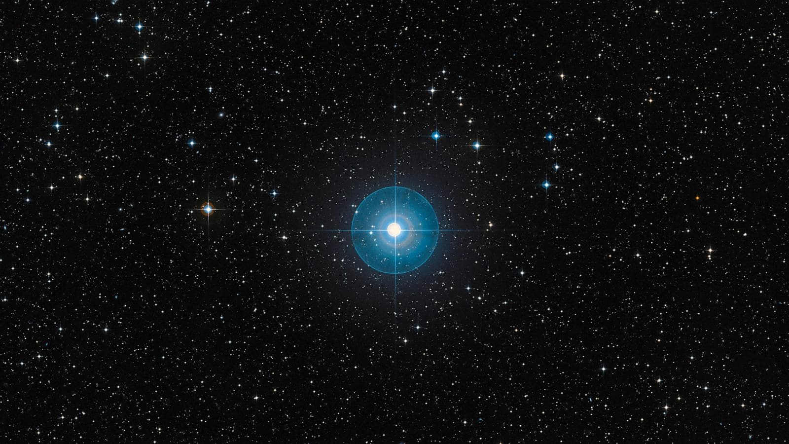 Astronomers' illustration of the newly discovered exoplanet orbiting Beta Pictoris.