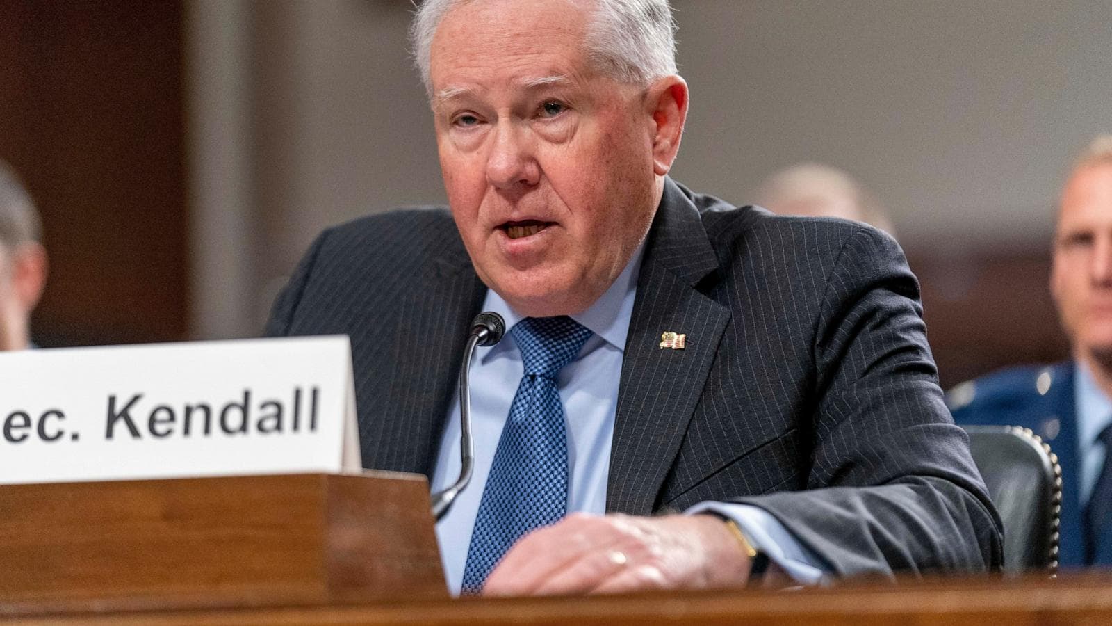 Pentagon building with a focus on security and classified information