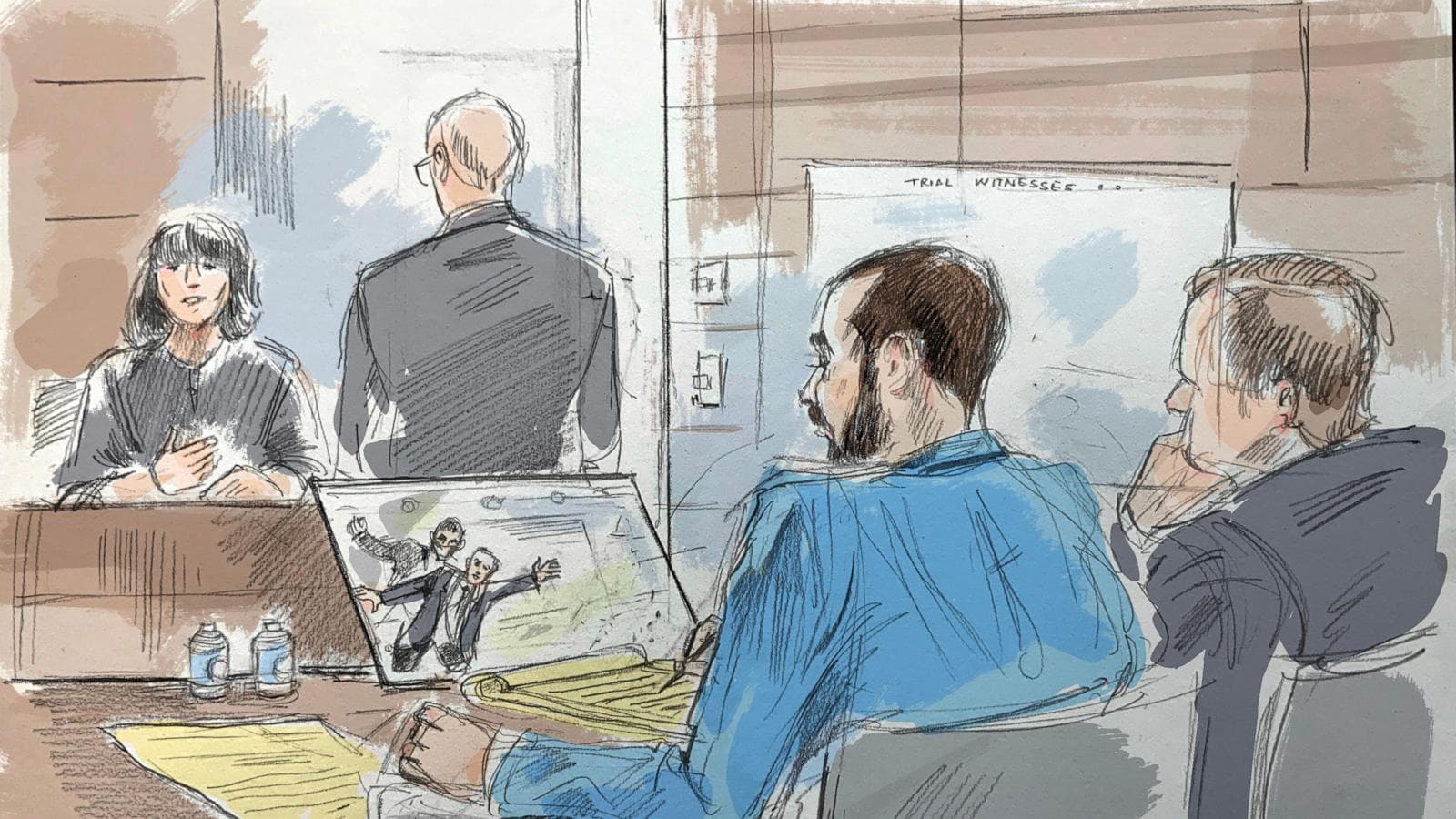 Hadi Matar in court for his federal terrorism trial related to Salman Rushdie's stabbing.