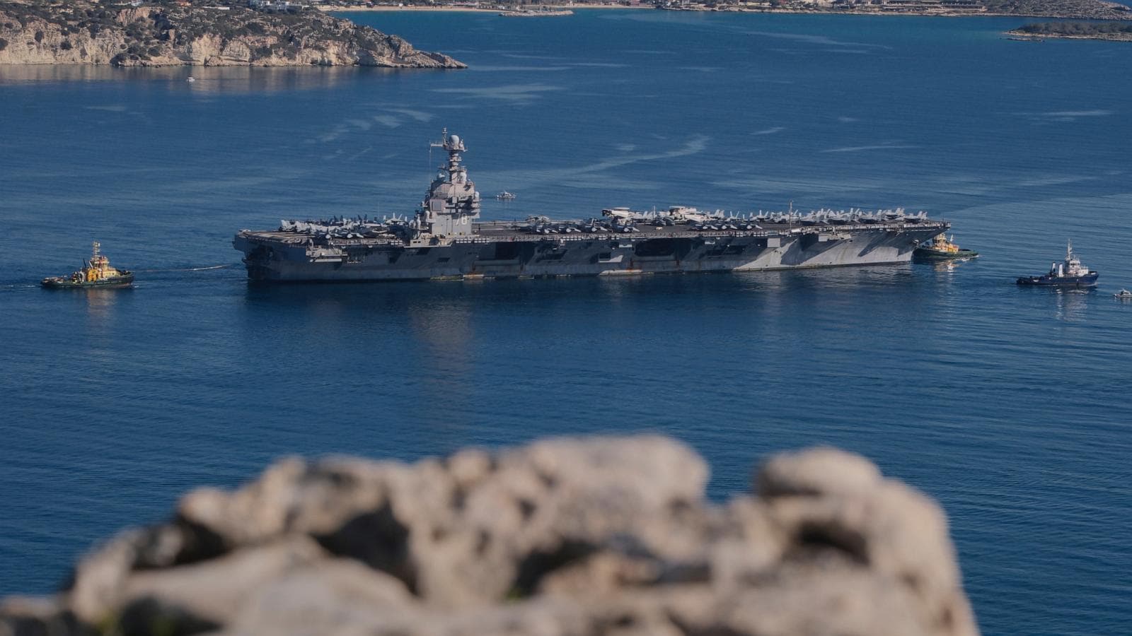 U.S. aircraft carrier USS George Washington in the Pacific Ocean