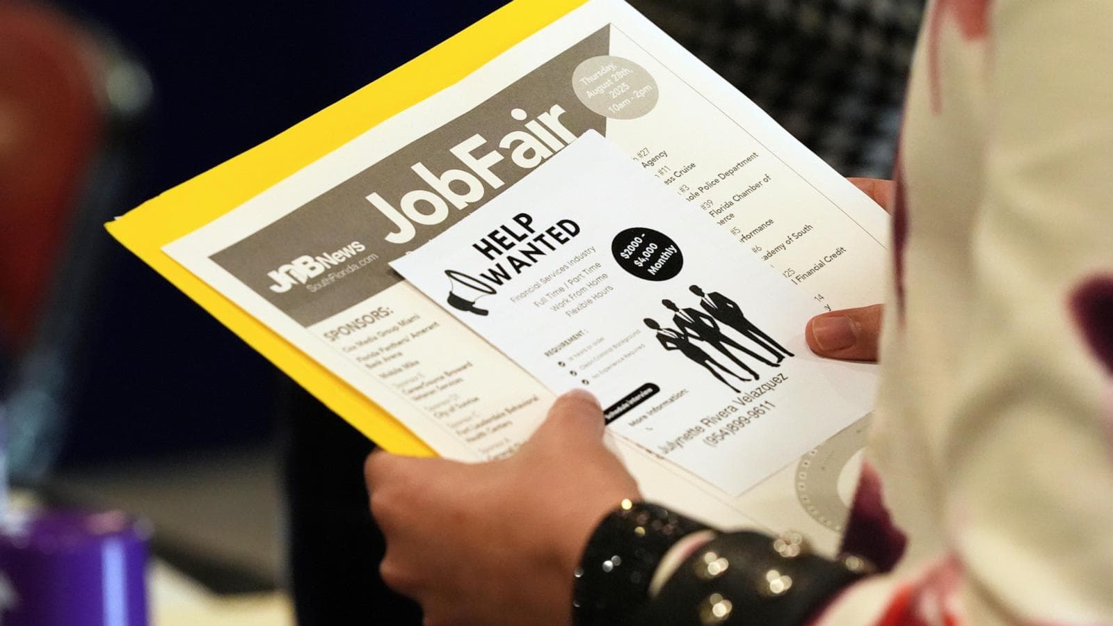 Graph showing job growth trends in the U.S. economy for May