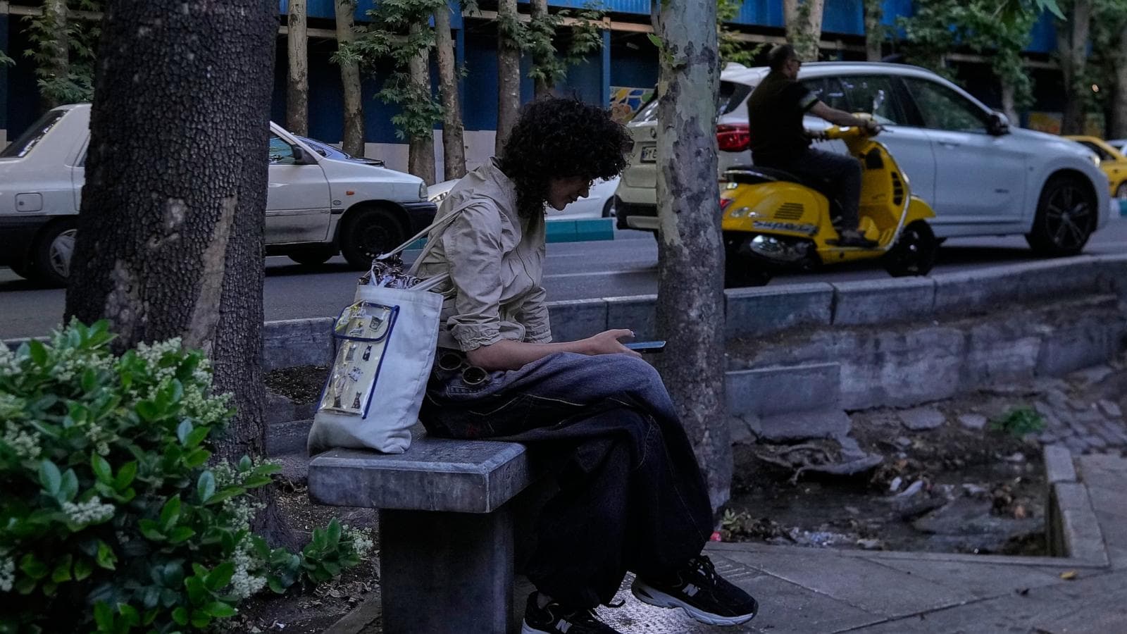 Iranian citizens accessing the internet after a blackout