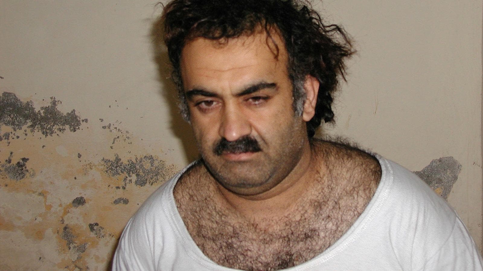 A courtroom scene representing the upcoming trial of Khalid Sheikh Mohammed for the September 11 attacks.