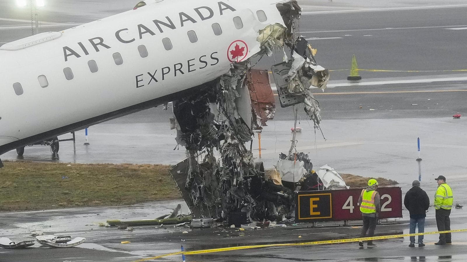Air Canada Jet Collides with Fire Truck at LaGuardia Airport Resulting in Two Fatalities