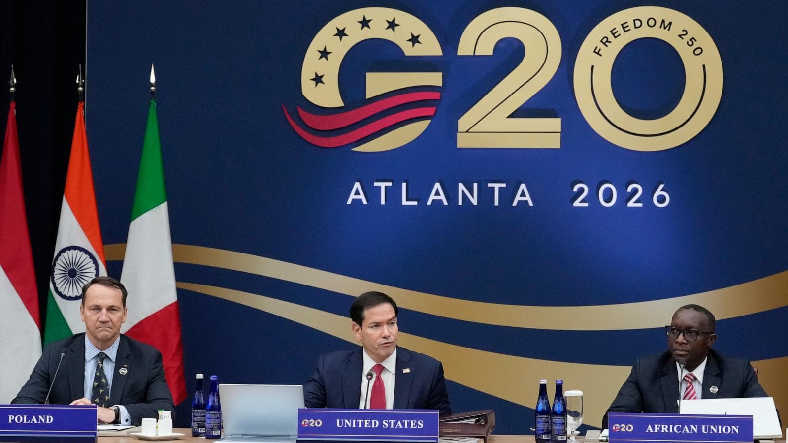 G20 Foreign Ministers Meeting in Atlanta Exposes Deepening Rifts Over Russia Ukraine Iran and Trade