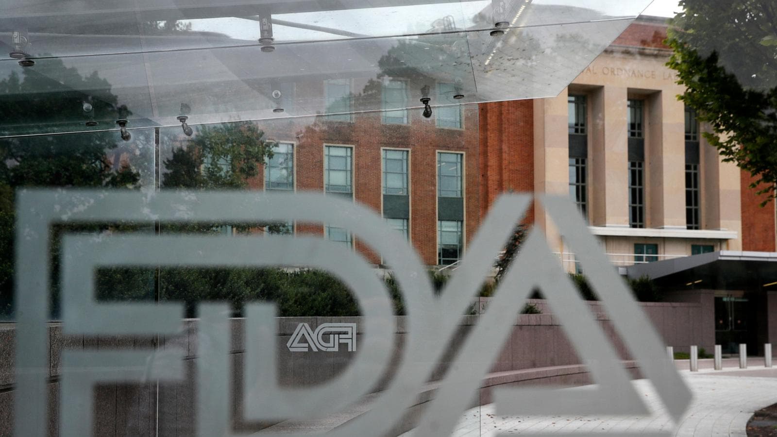 FDA logo with fruit-flavored e-cigarettes in the background