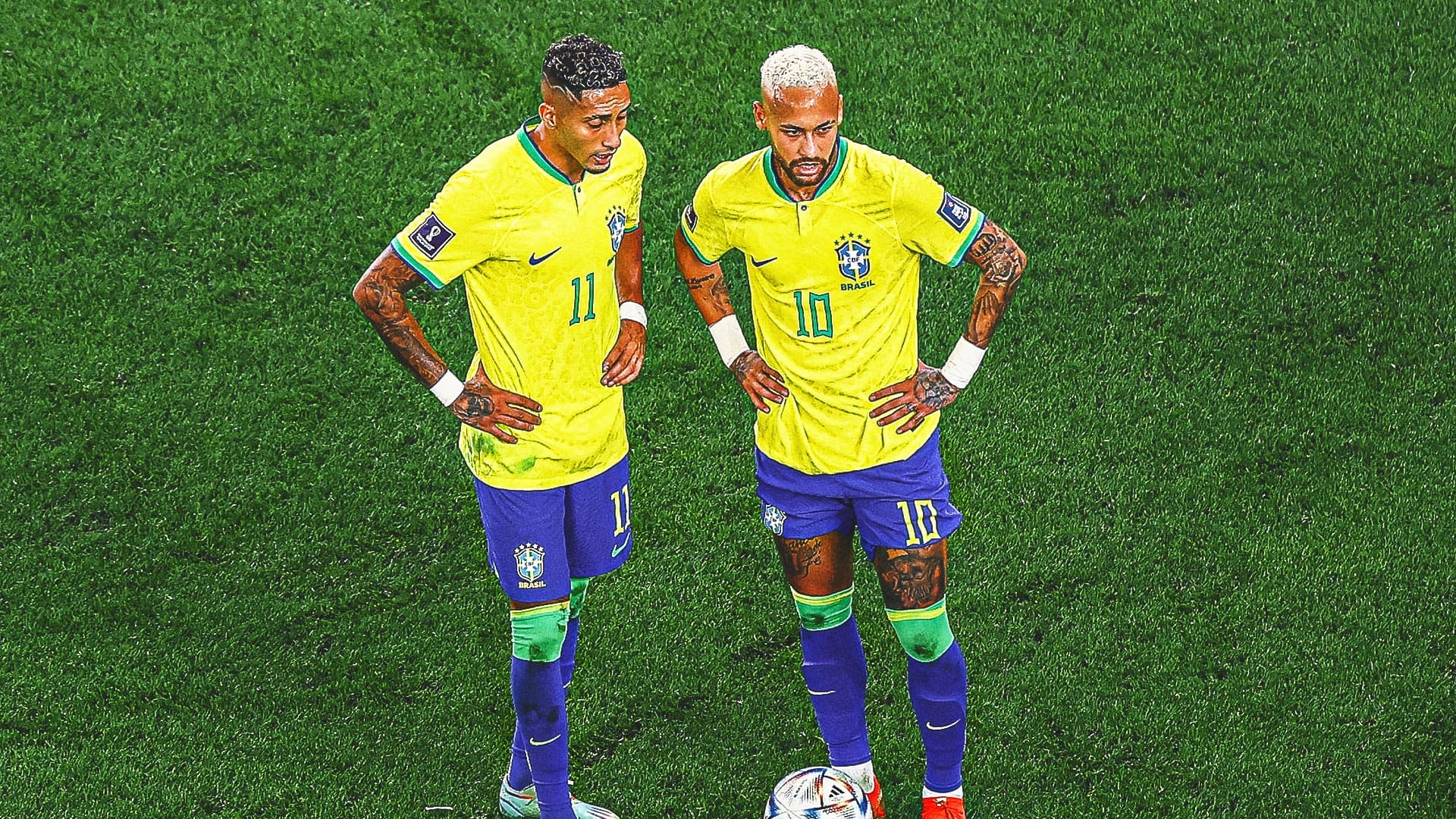 Neymar Jr. celebrating his inclusion in Brazil's World Cup squad