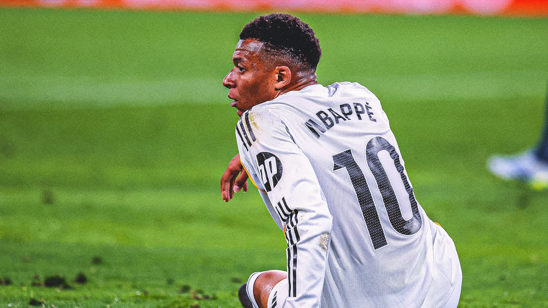 Kylian Mbappé during training before injury announcement