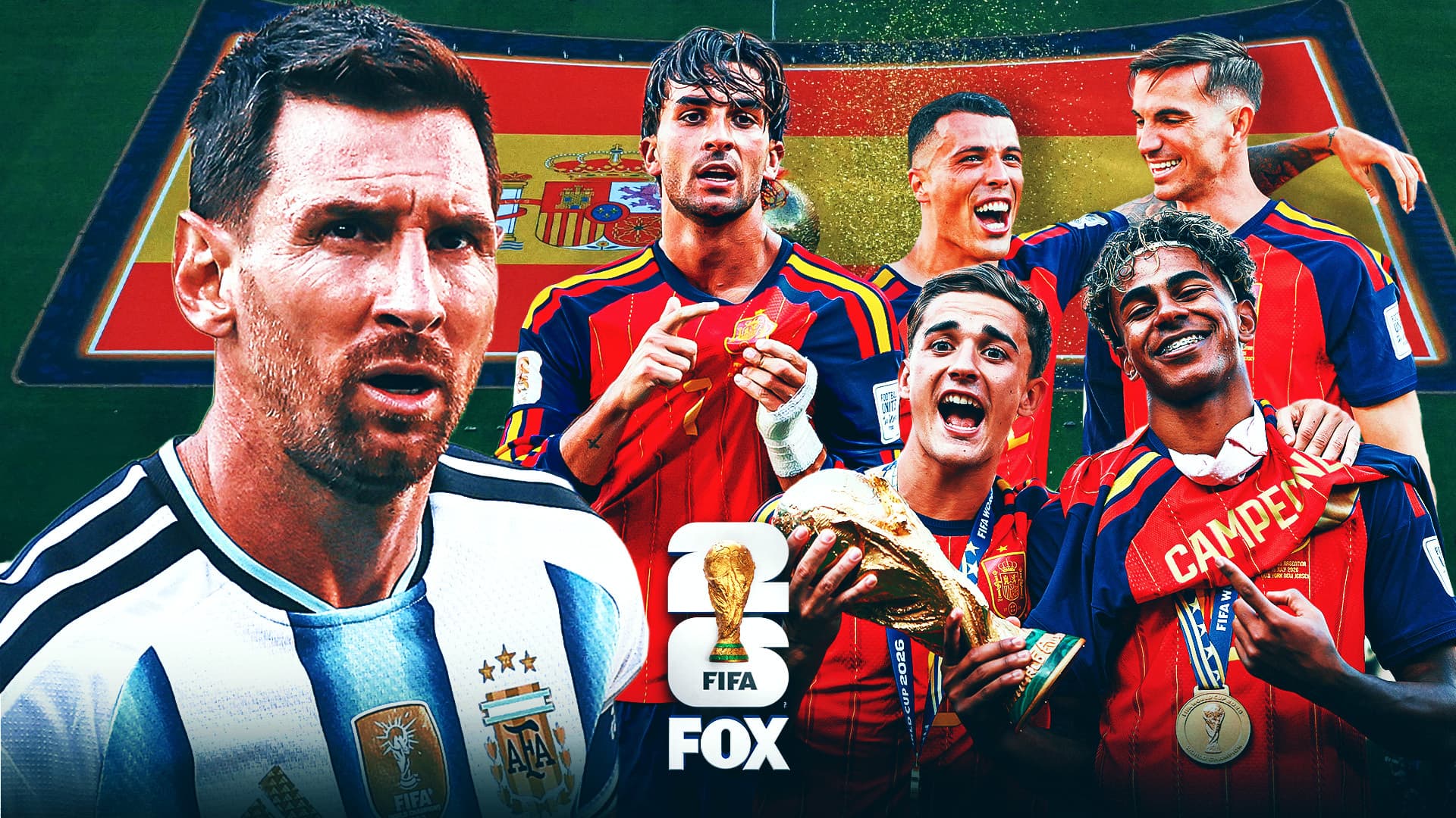 Spain celebrates their World Cup victory against Argentina.