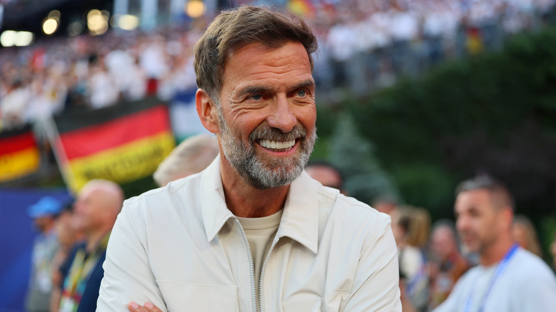 Jürgen Klopp discussing his potential role as head coach of the German national football team.